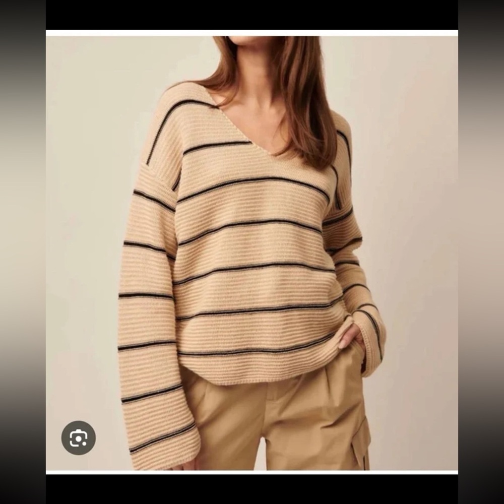 Line Stella N-Cotton Sweater In Sea Salt 
size Small/P